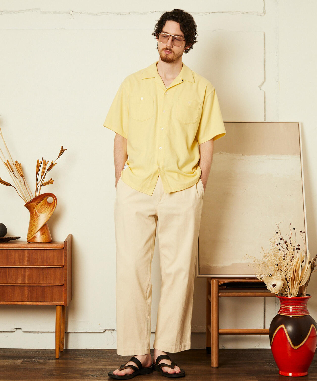 HV PLAIN WORK SHIRT/ヘンプビスコース プレーン ワークシャツ