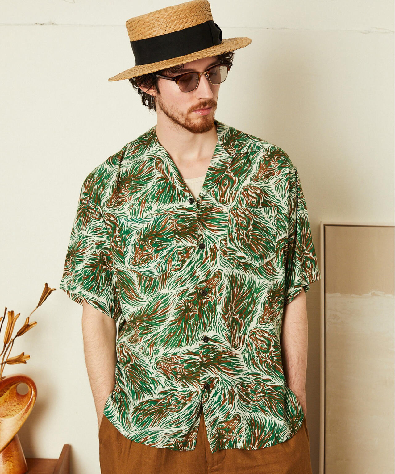 HORSE RAYON SHIRT/ホース レーヨン シャツ