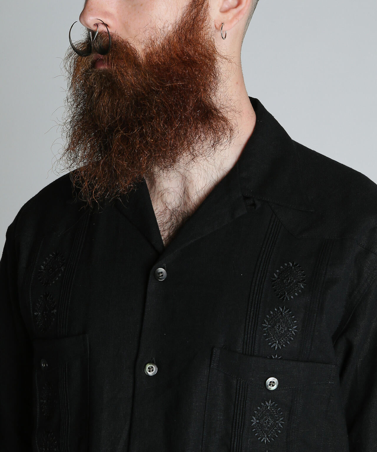 LINEN GUAYABERA SHIRT/リネン グアテマラシャツ