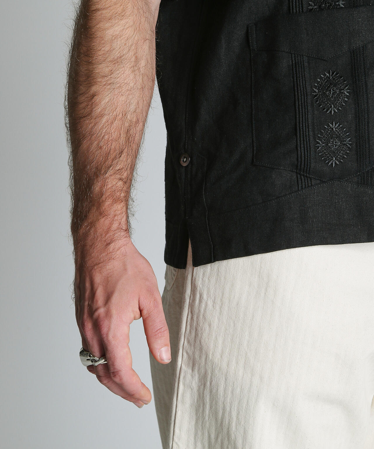 LINEN GUAYABERA SHIRT/リネン キューバシャツ