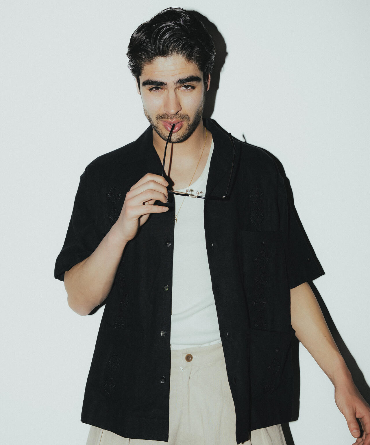 LINEN GUAYABERA SHIRT/リネン キューバシャツ