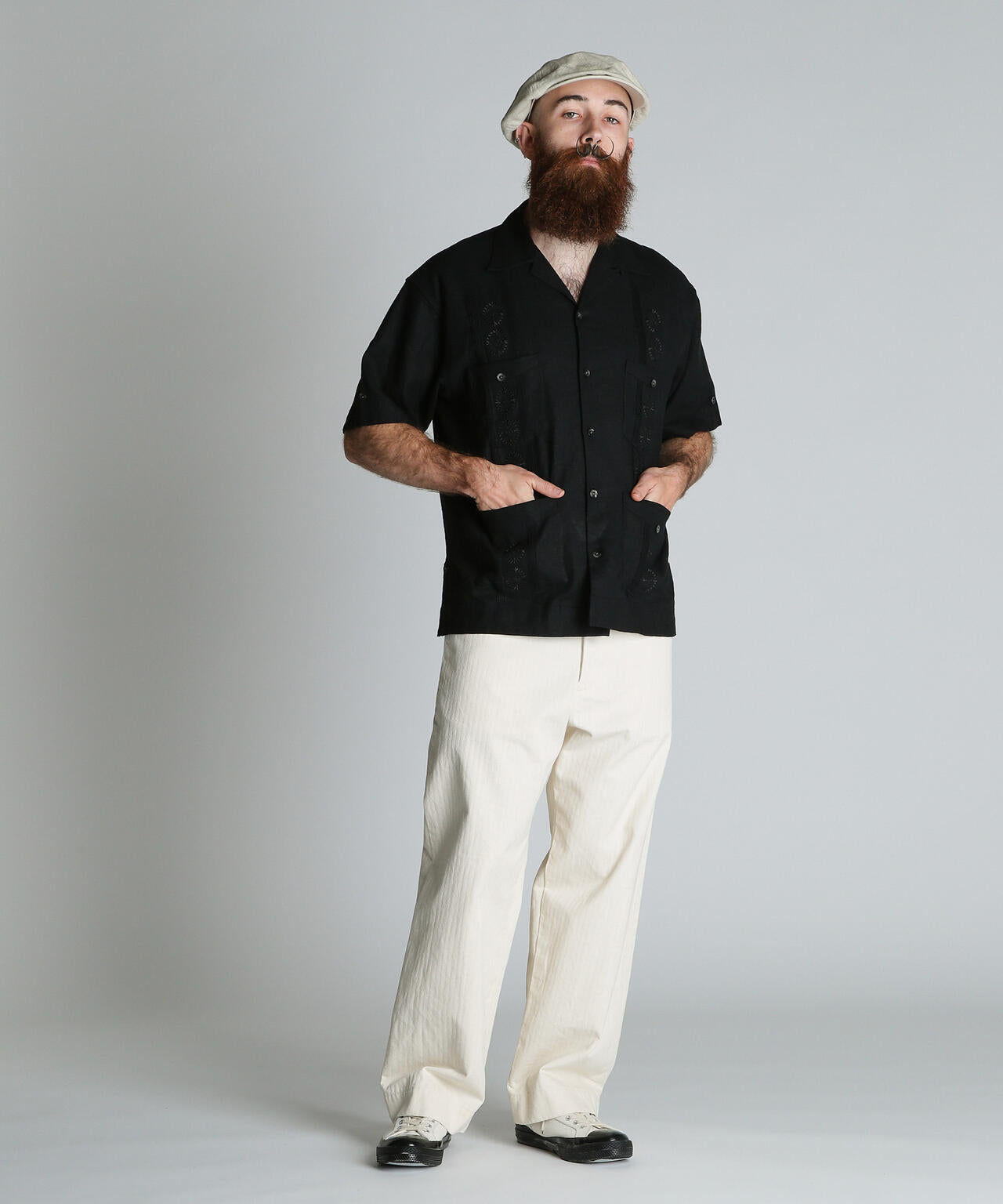 LINEN GUAYABERA SHIRT/リネン グアテマラシャツ