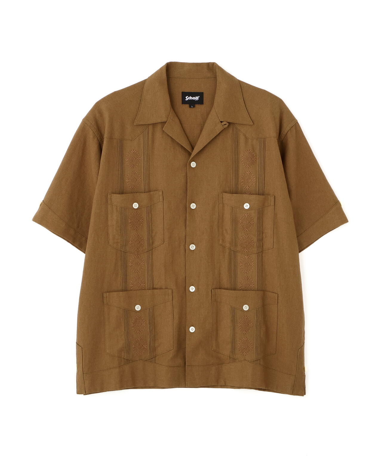 LINEN GUAYABERA SHIRT/リネン キューバシャツ