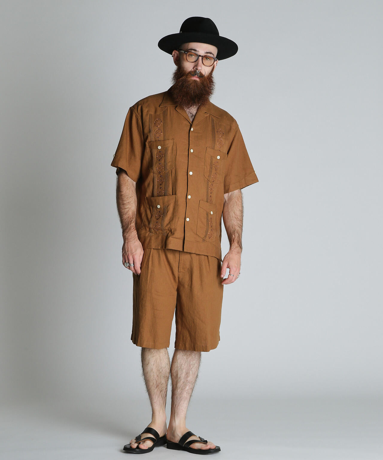 LINEN GUAYABERA SHIRT/リネン グアテマラシャツ