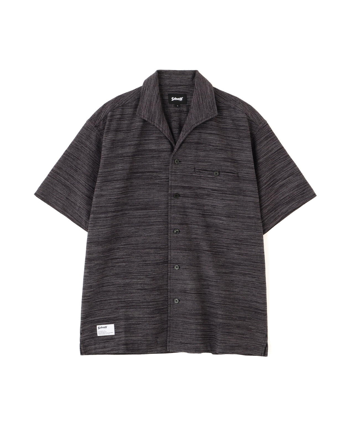 MIX SHARK COLLAR SS SHIRT/ミックス シャークカラー 半袖シャツ