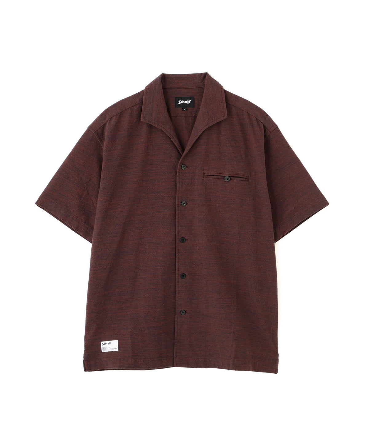 MIX SHARK COLLAR SS SHIRT/ミックス シャークカラー 半袖シャツ