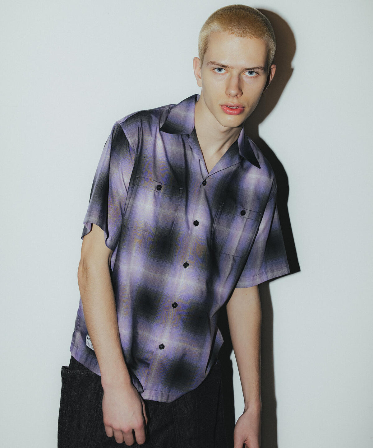 OMBRE SS SHIRT/オンブレ 半袖シャツ