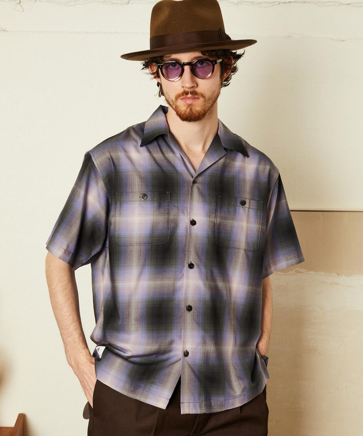 OMBRE SS SHIRT/オンブレ 半袖シャツ