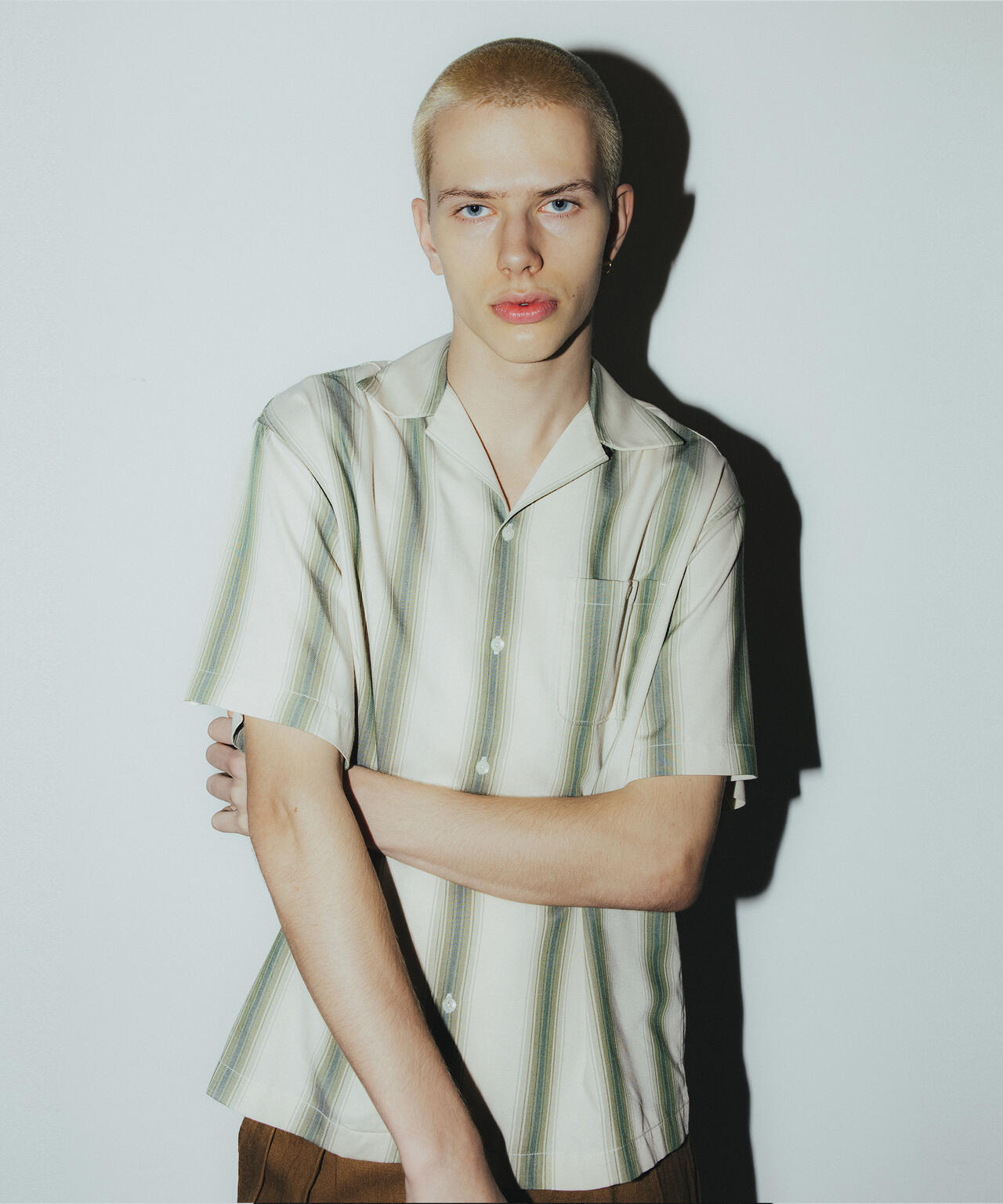 STRIPE SS SHIRT/ストライプ 半袖 シャツ