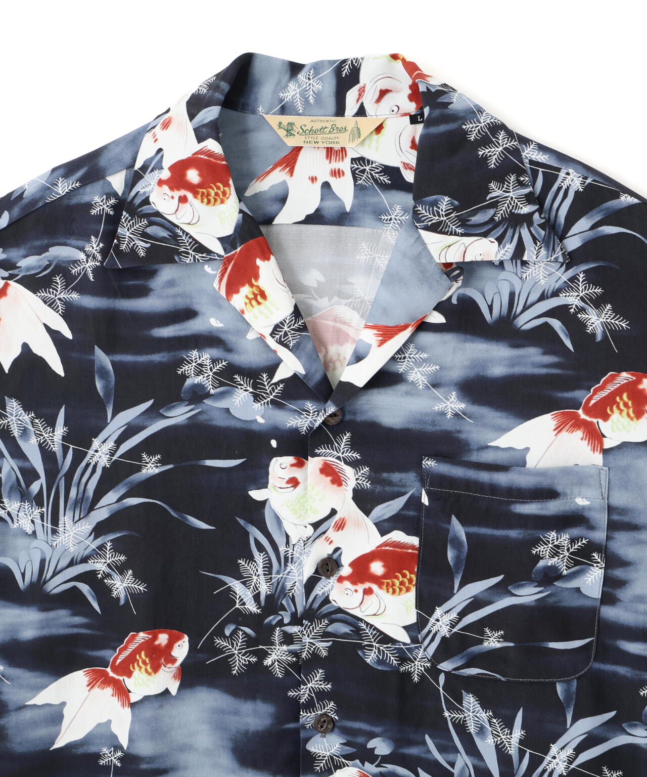 ×PINEAPPLE JUICE/×パイナップルジュース/GOLDFISH RAYON SHIRT/ゴールドフィッシュ レーヨン シャツ