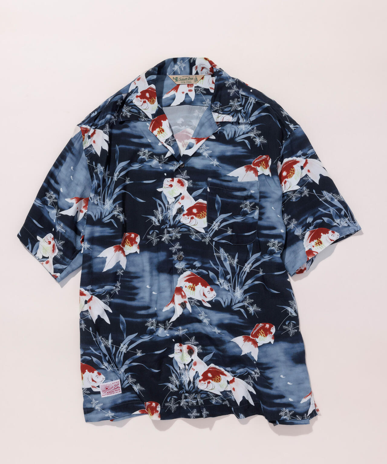 ×PJ/×パイナップルジュース/GOLDFISH RAYON SHIRT/ゴールドフィッシュ レーヨン シャツ