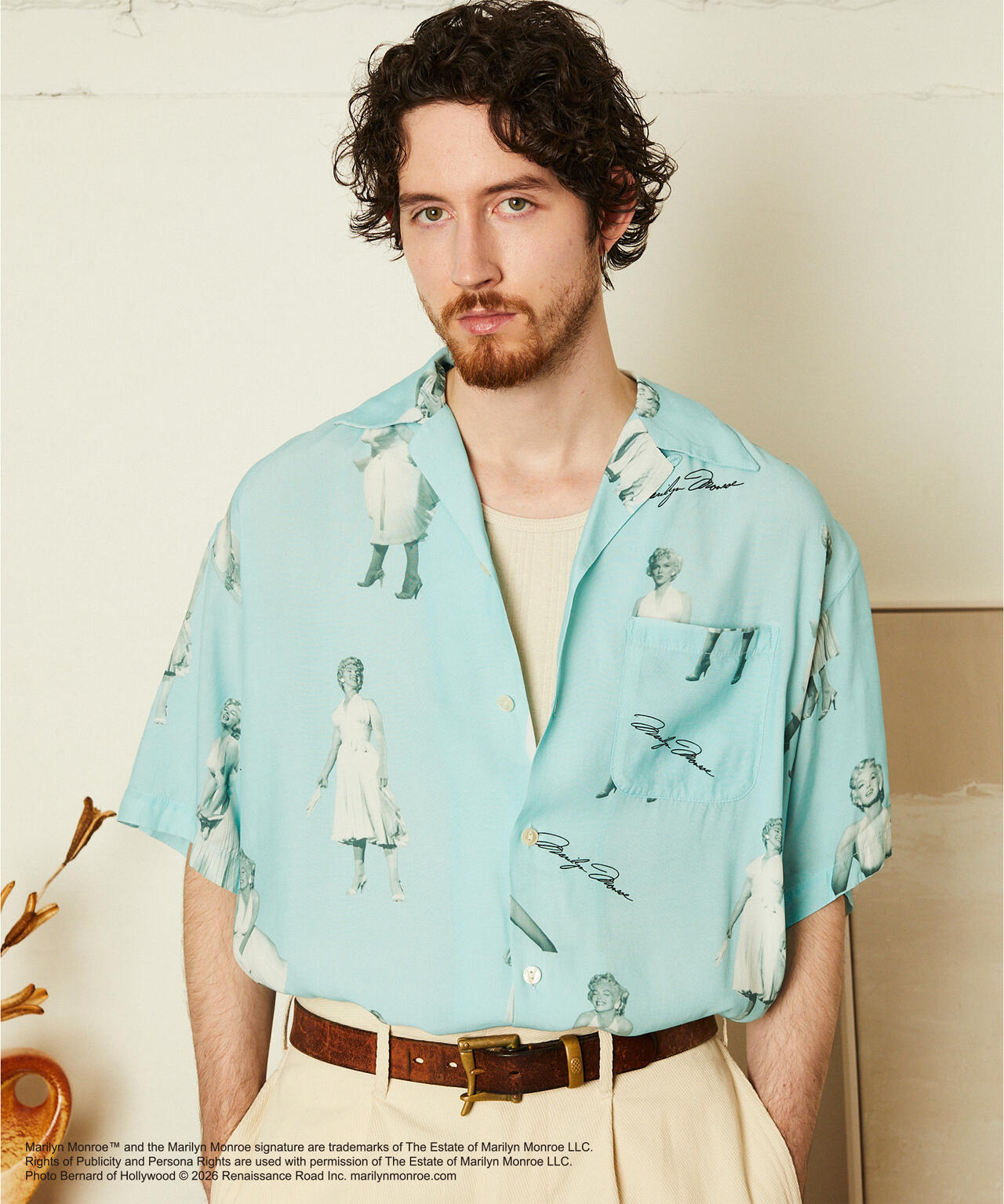 MARILYN MONROE RAYON SHIRT/マリリンモンロー レーヨンシャツ