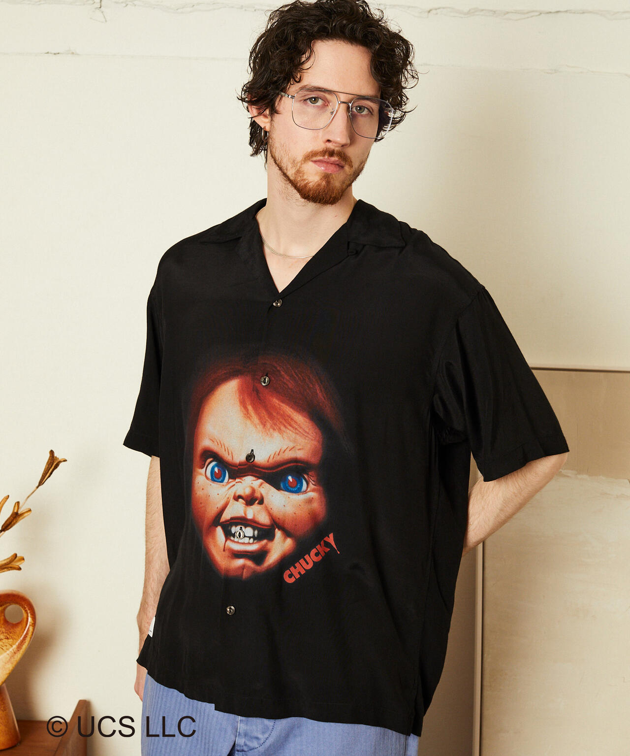 CHUCKY RAYON SHIRT/チャッキー レーヨンシャツ