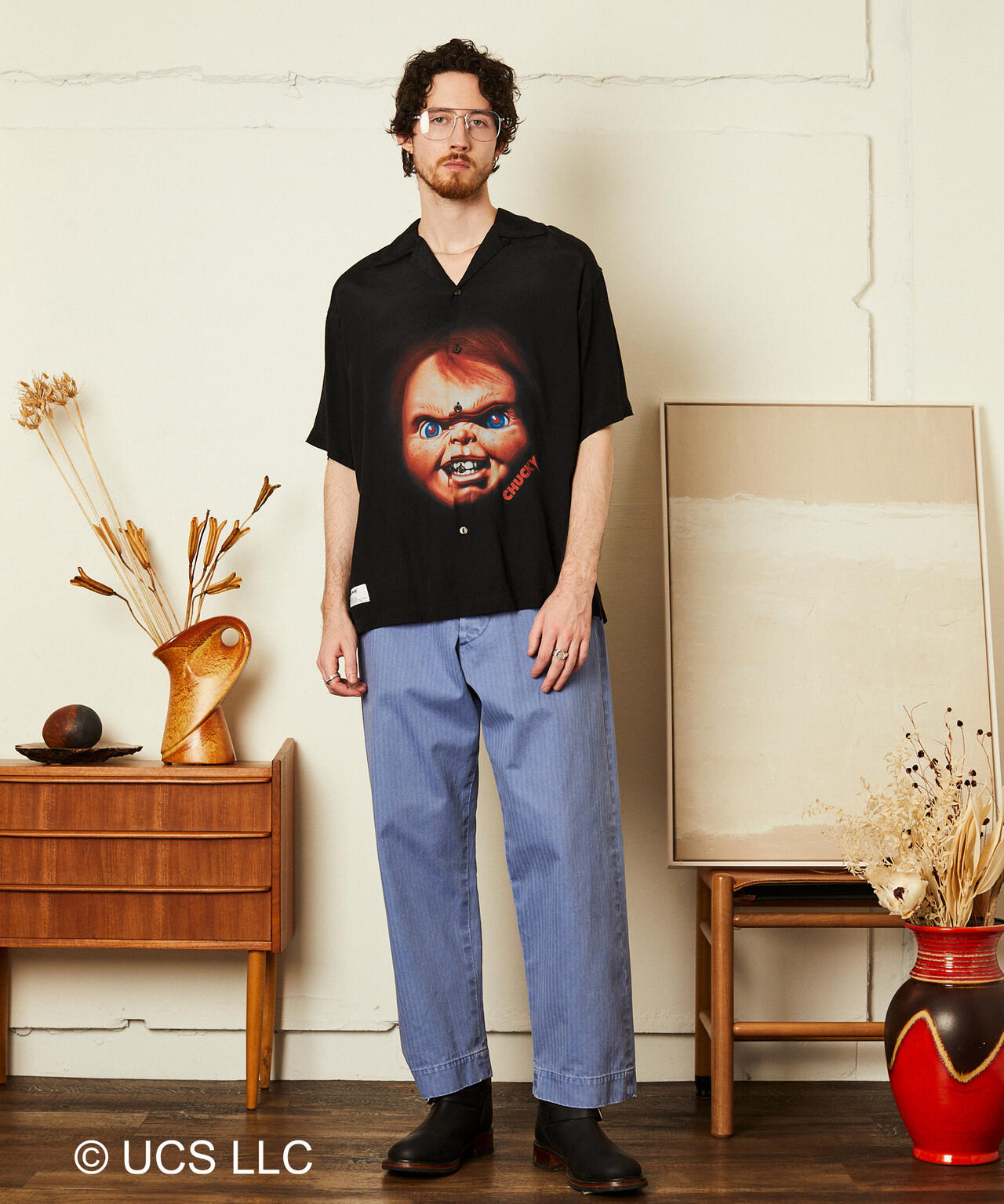 CHUCKY RAYON SHIRT/チャッキー レーヨンシャツ
