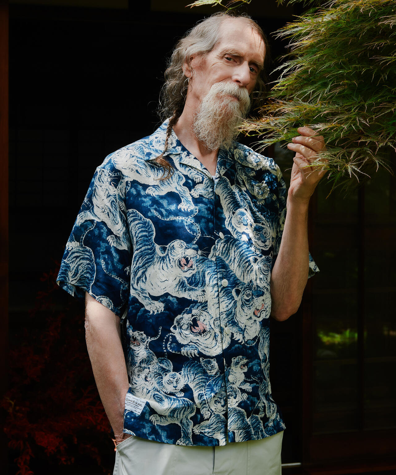 ×GYPSY&SONS/ジプシー&サンズ/INDIGO SHIRT/インディゴシャツ 百虎