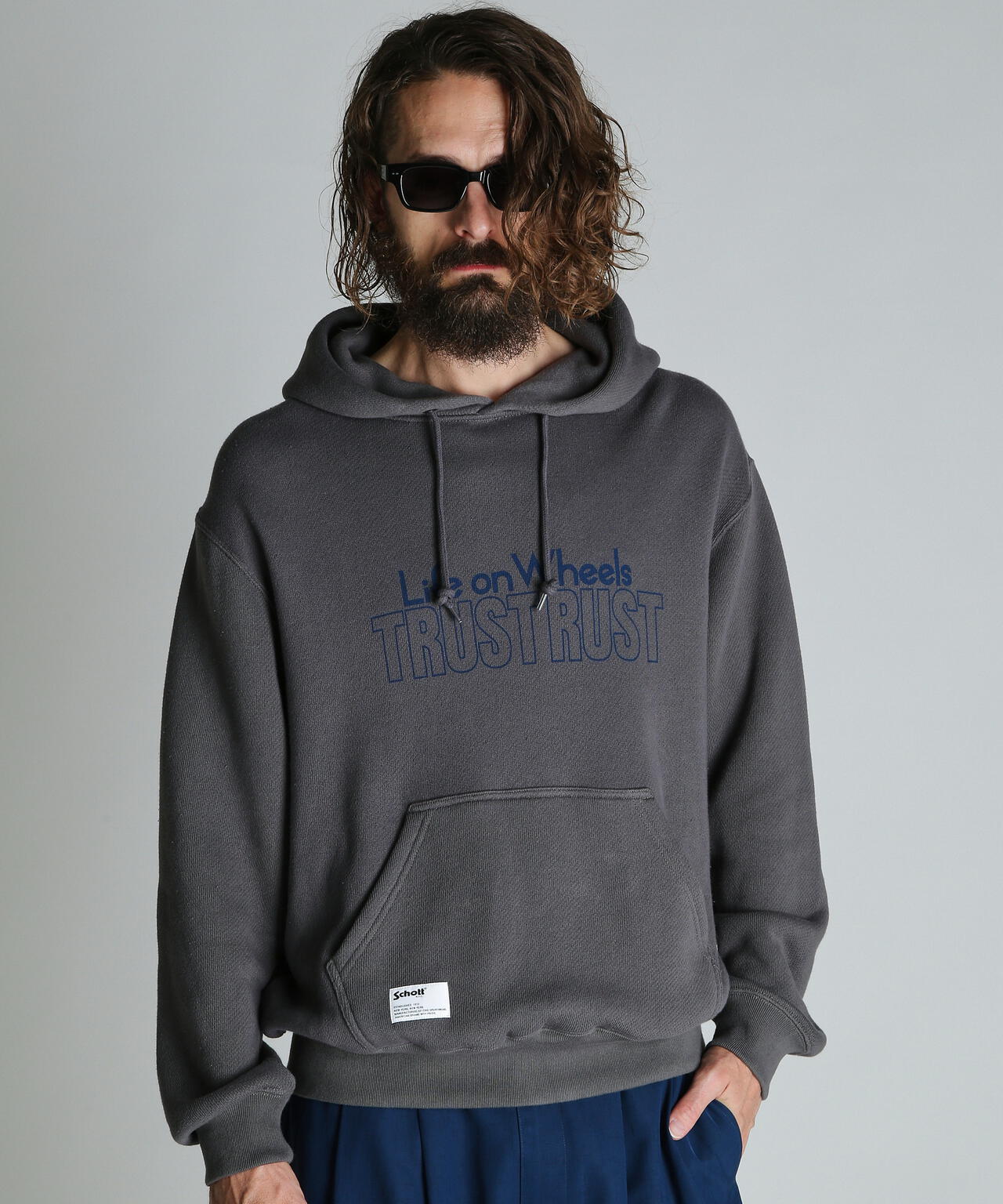 TRUST RUST HOODED KNIT SWEAT/トラストラスト ニットスウェット パーカー