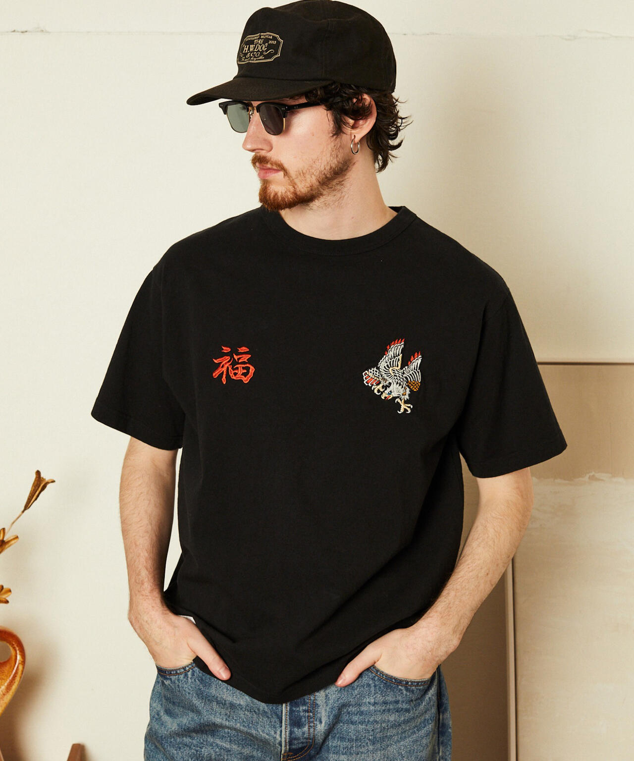 BATTLE ROYALE EMB. T-SHIRT/バトル ロワイヤル 刺繍 Tシャツ