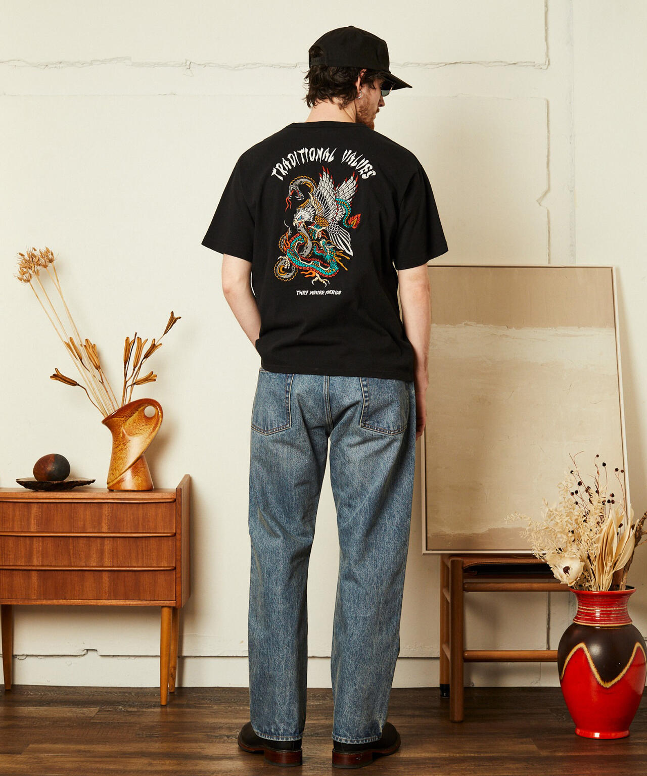 BATTLE ROYALE EMB. T-SHIRT/バトル ロワイヤル 刺繍 Tシャツ