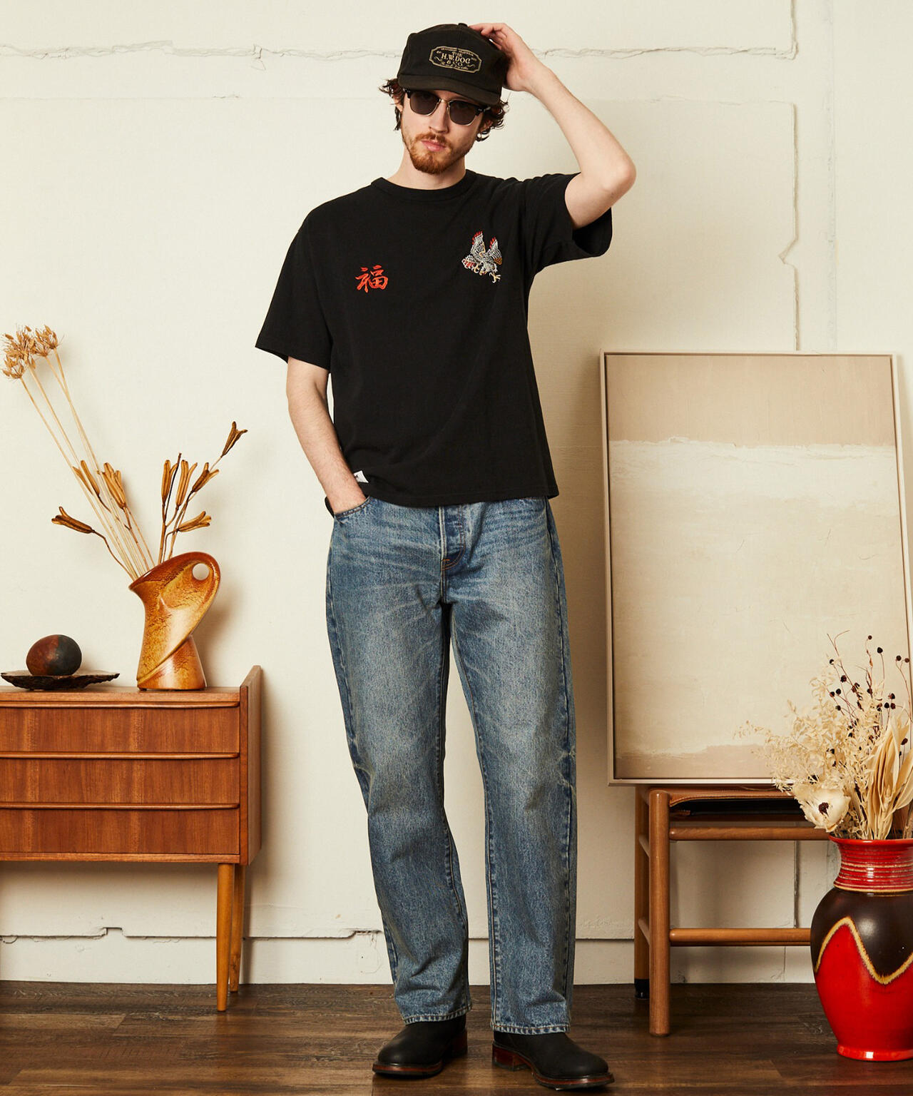 BATTLE ROYALE EMB. T-SHIRT/バトル ロワイヤル 刺繍 Tシャツ