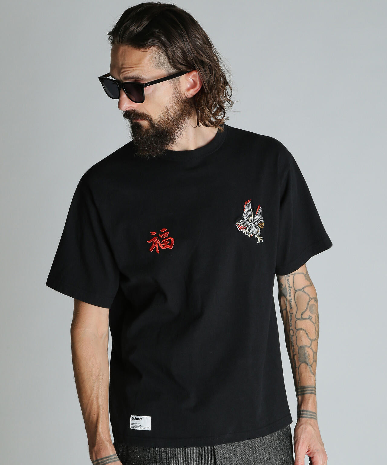 BATTLE ROYALE EMB. T-SHIRT/バトル ロワイヤル 刺繍 Tシャツ