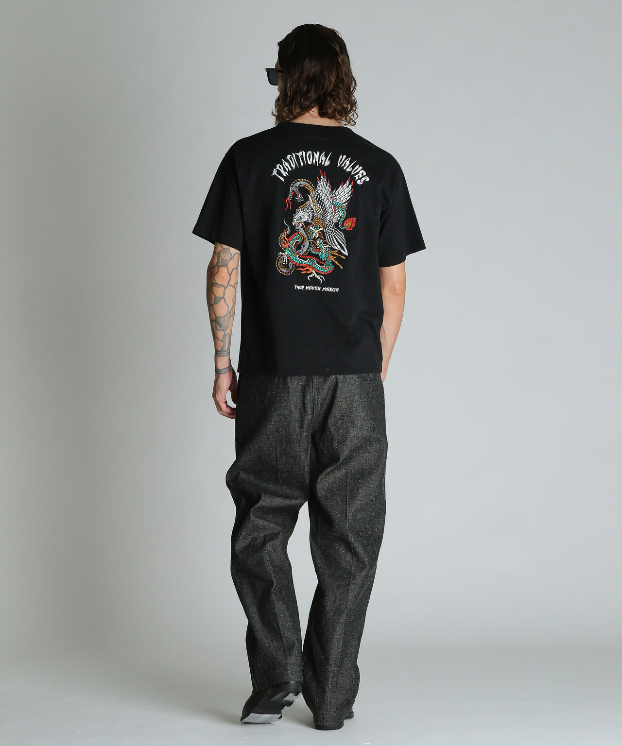 BATTLE ROYALE EMB. T-SHIRT/バトル ロワイヤル 刺繍 Tシャツ