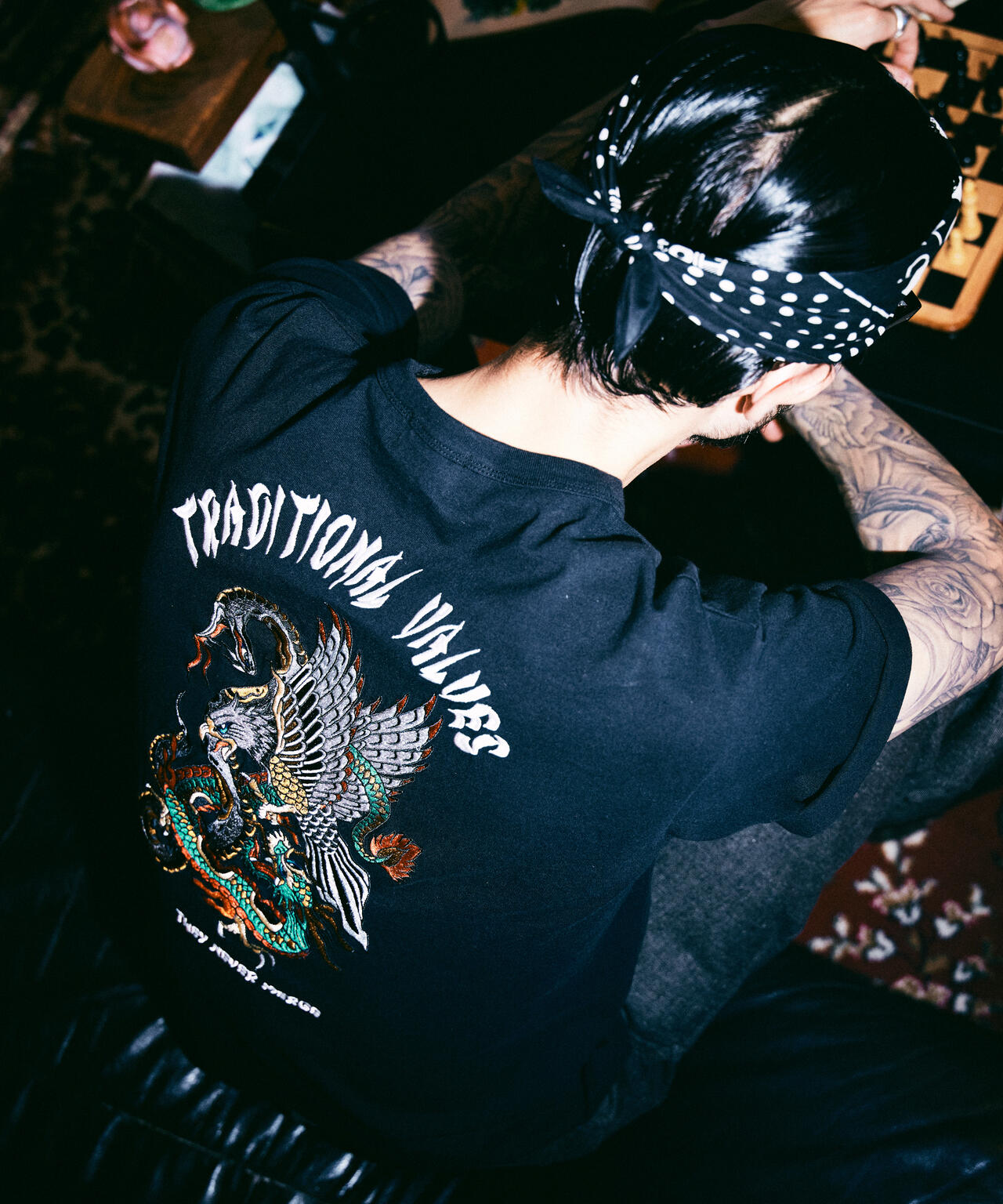BATTLE ROYALE EMB. T-SHIRT/バトル ロワイヤル 刺繍 Tシャツ