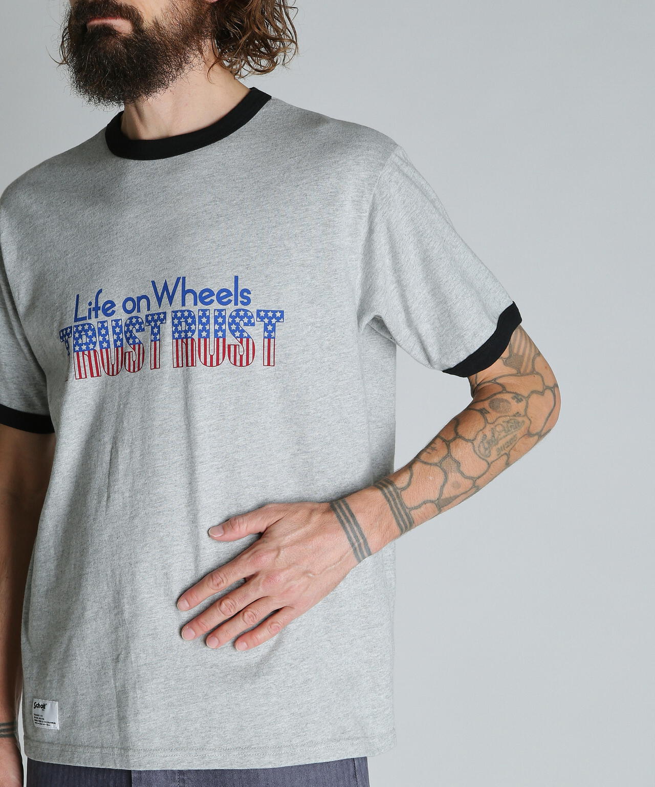 TRUST RUST RINGER T-SHIRT/トラストラスト リンガーTシャツ