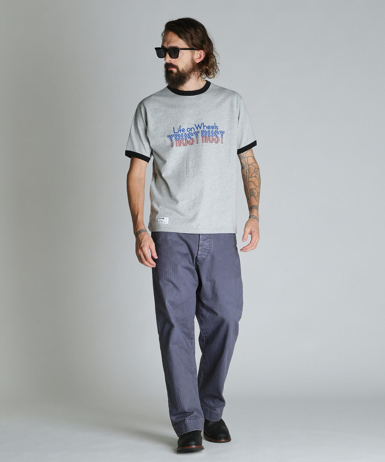 TRUST RUST RINGER T-SHIRT/トラストラスト リンガーTシャツ