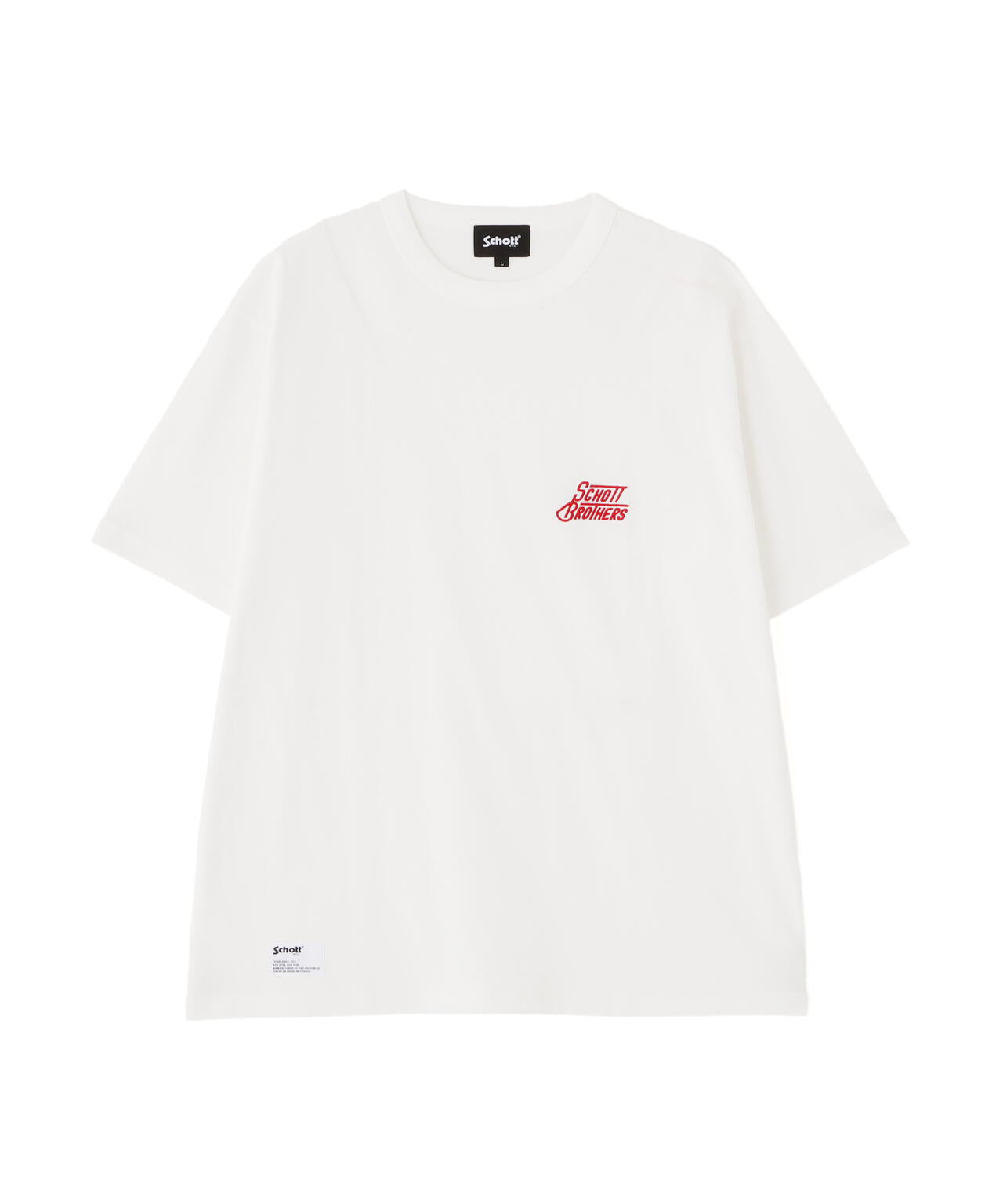 HEART.LOGO Schott BROS. EMB. T-SHIRT/ハートロゴ ショットブロス 刺繍Tシャツ