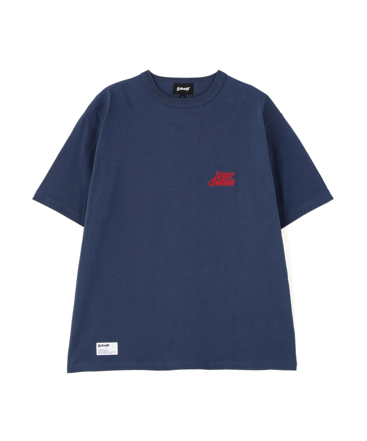 HEART.LOGO Schott BROS. EMB. T-SHIRT/ハートロゴ ショットブロス 刺繍Tシャツ