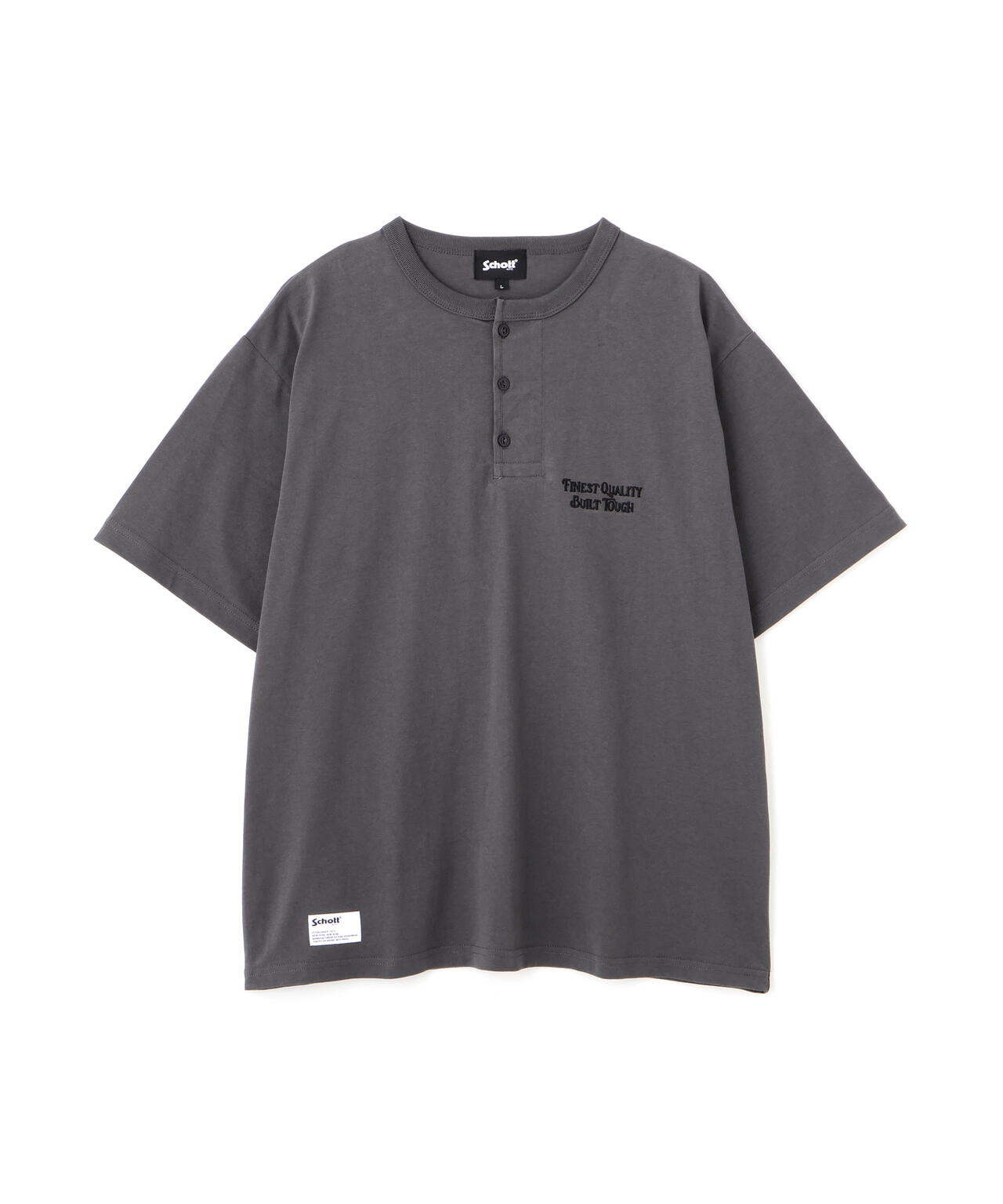 FINEST QUALITY BUILT TOUGH EMB. HENLEY T-SHIRT/刺繍 ヘンリー Tシャツ