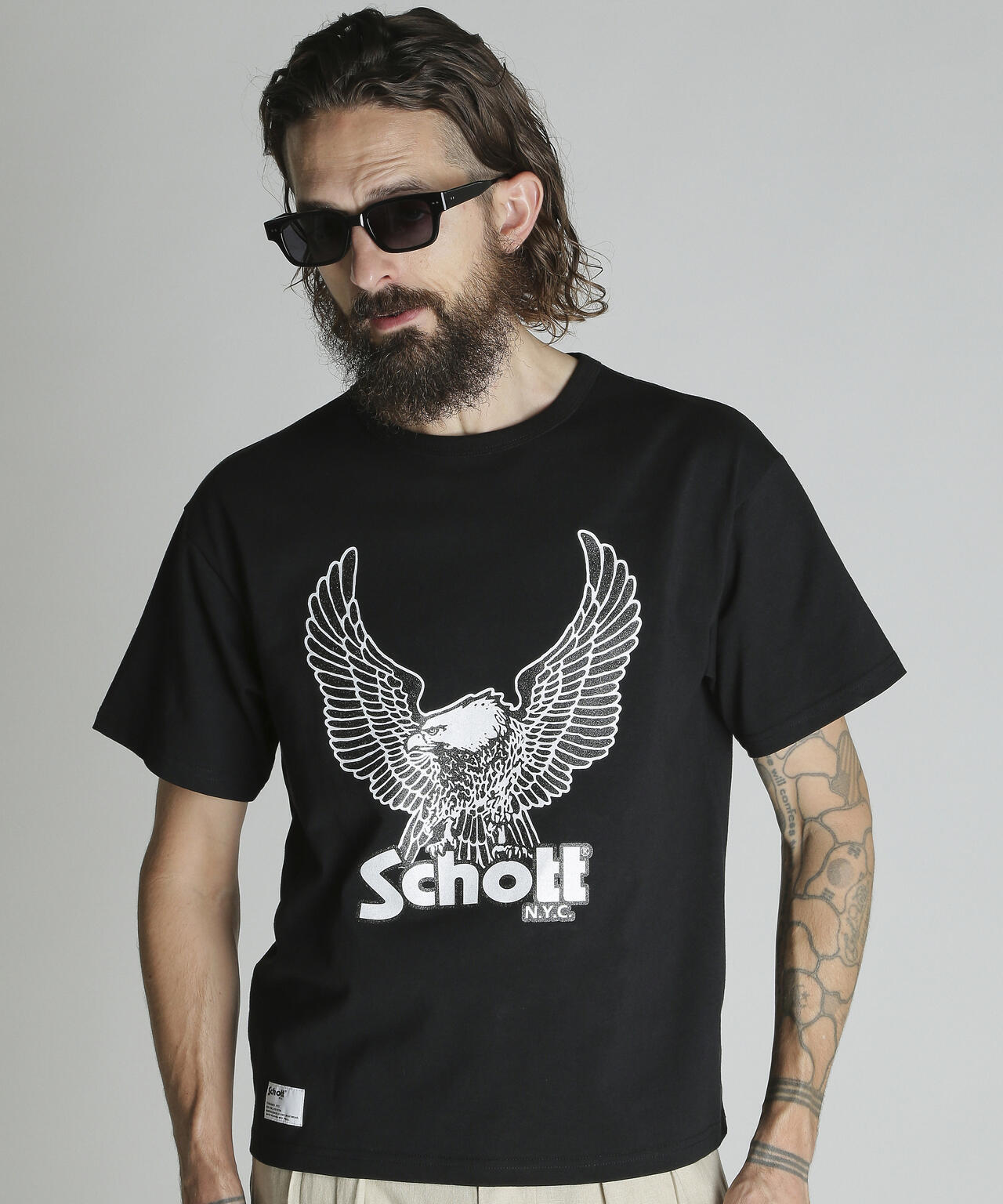 GLITTER EAGLE COMPACT T-SHIRT/グリッター イーグル コンパクト Tシャツ