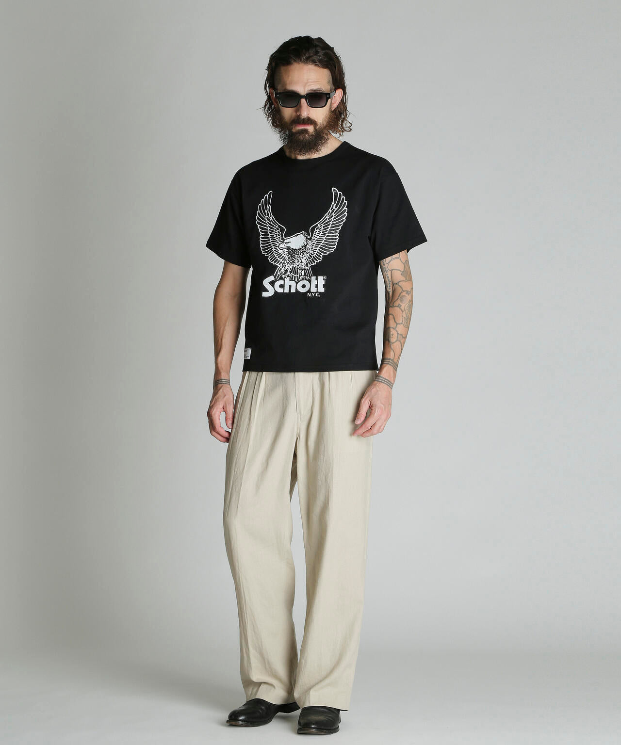GLITTER EAGLE COMPACT T-SHIRT/グリッター イーグル コンパクト Tシャツ