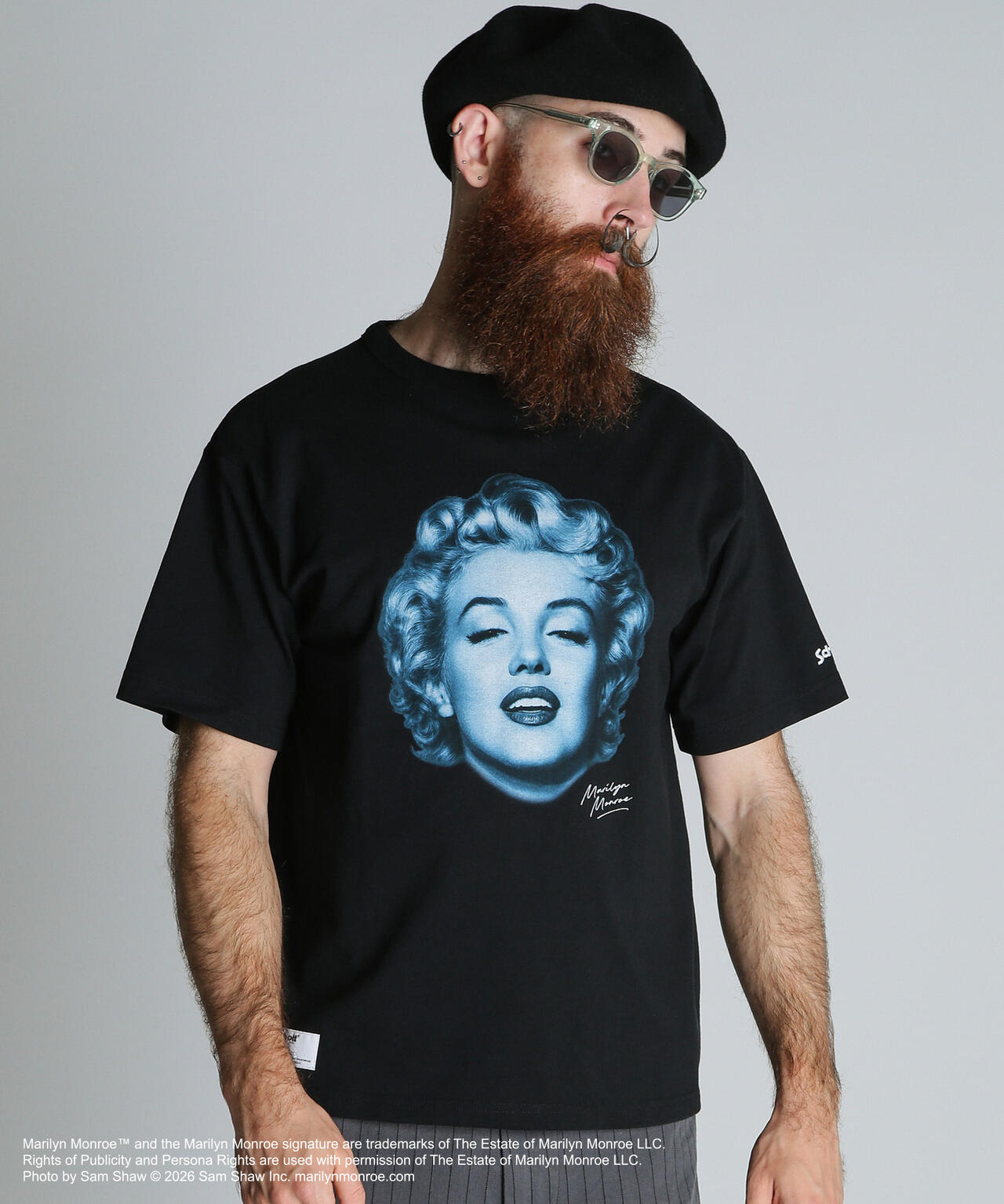 M.M.MONOCHROME T-SHIRT/マリリンモンロー モノクローム Tシャツ