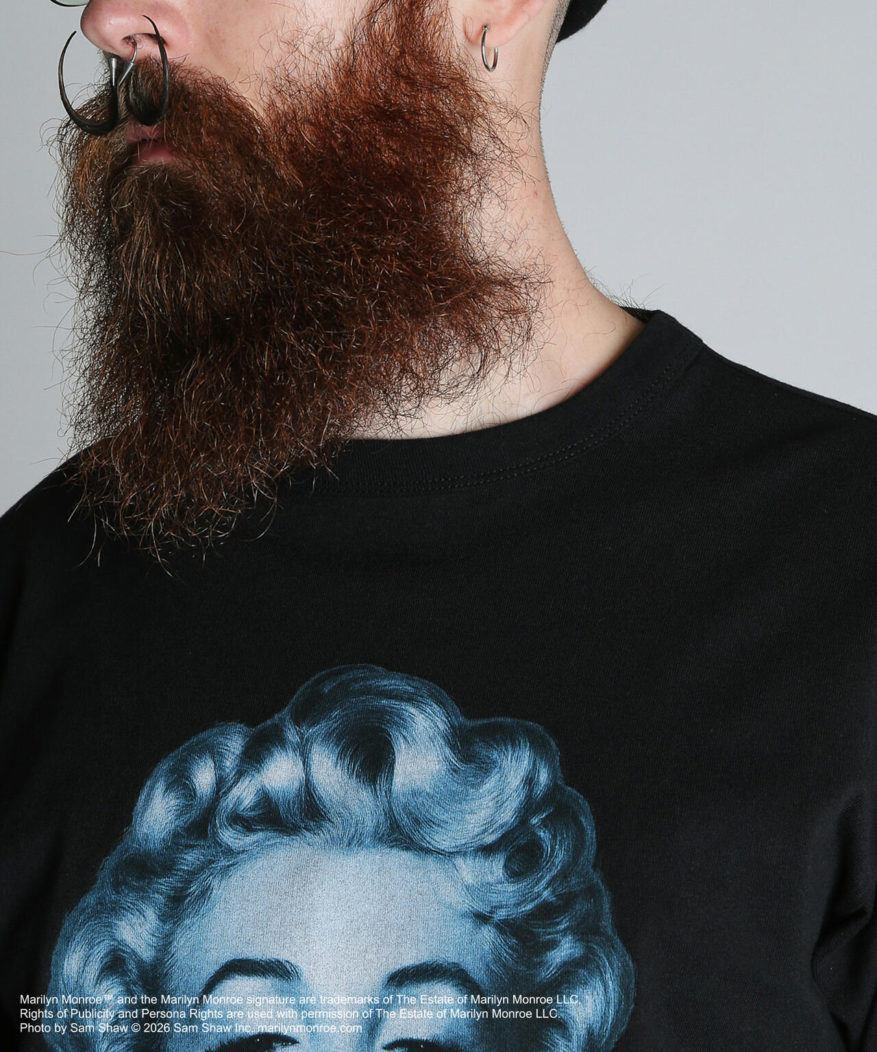 M.M.MONOCHROME T-SHIRT/マリリンモンロー モノクローム Tシャツ