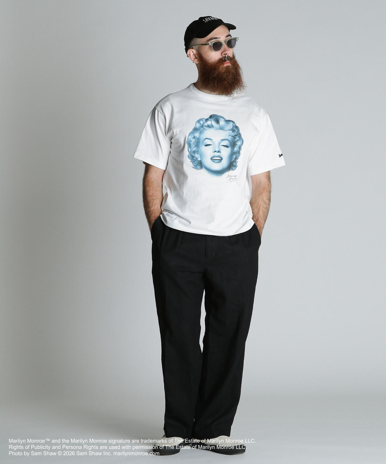 M.M.MONOCHROME T-SHIRT/マリリンモンロー モノクローム Tシャツ