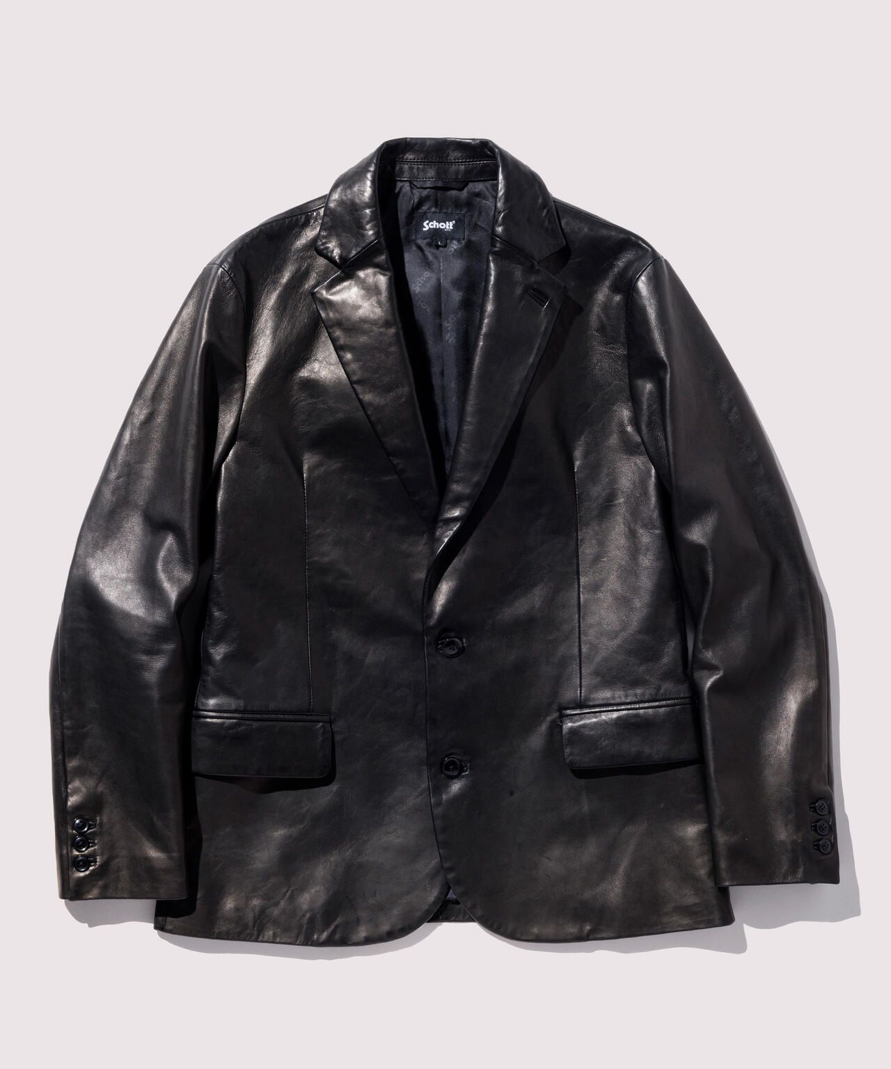 LEATHER TAILORED JACKET/レザーテーラードジャケット