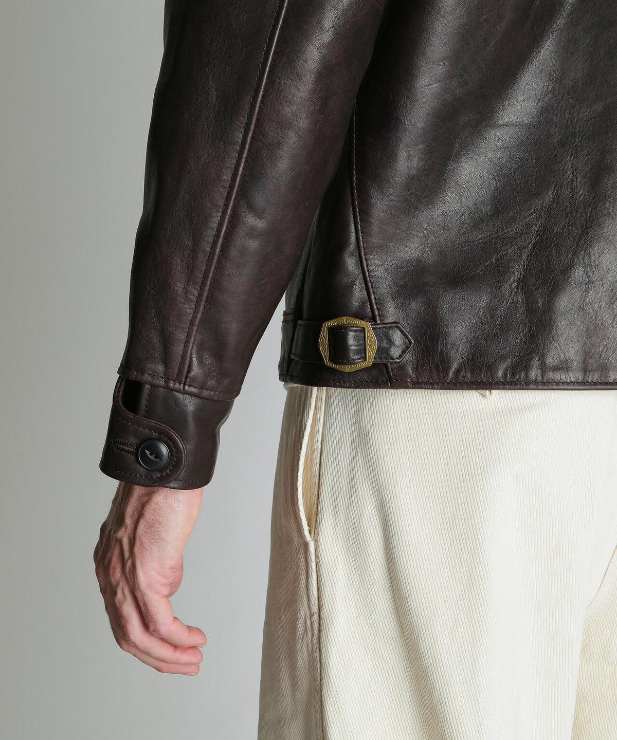 SPECIAL LEATHER TRACKER JACKET/スペシャル レザー トラッカージャケット
