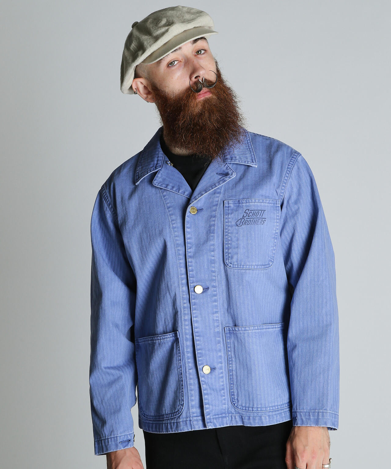 HERRINGBONE COVERALL/ヘリンボーン カバーオール