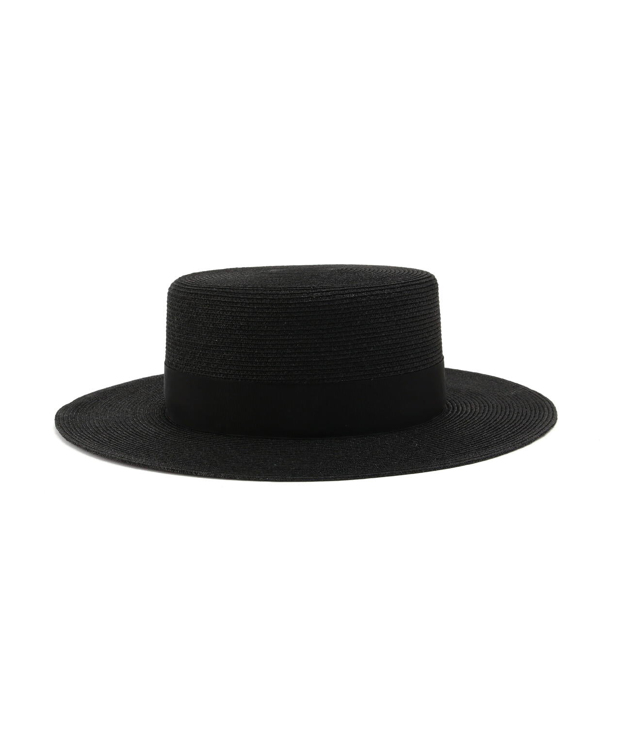 RAFFIA BRAID BOATER HAT/ラフィア ブレイド ボーターハット