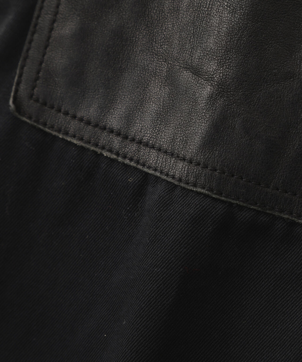 LEATHER COMB. DOUBLE KNEE PANTS/レザー コンビ ダブルニー パンツ