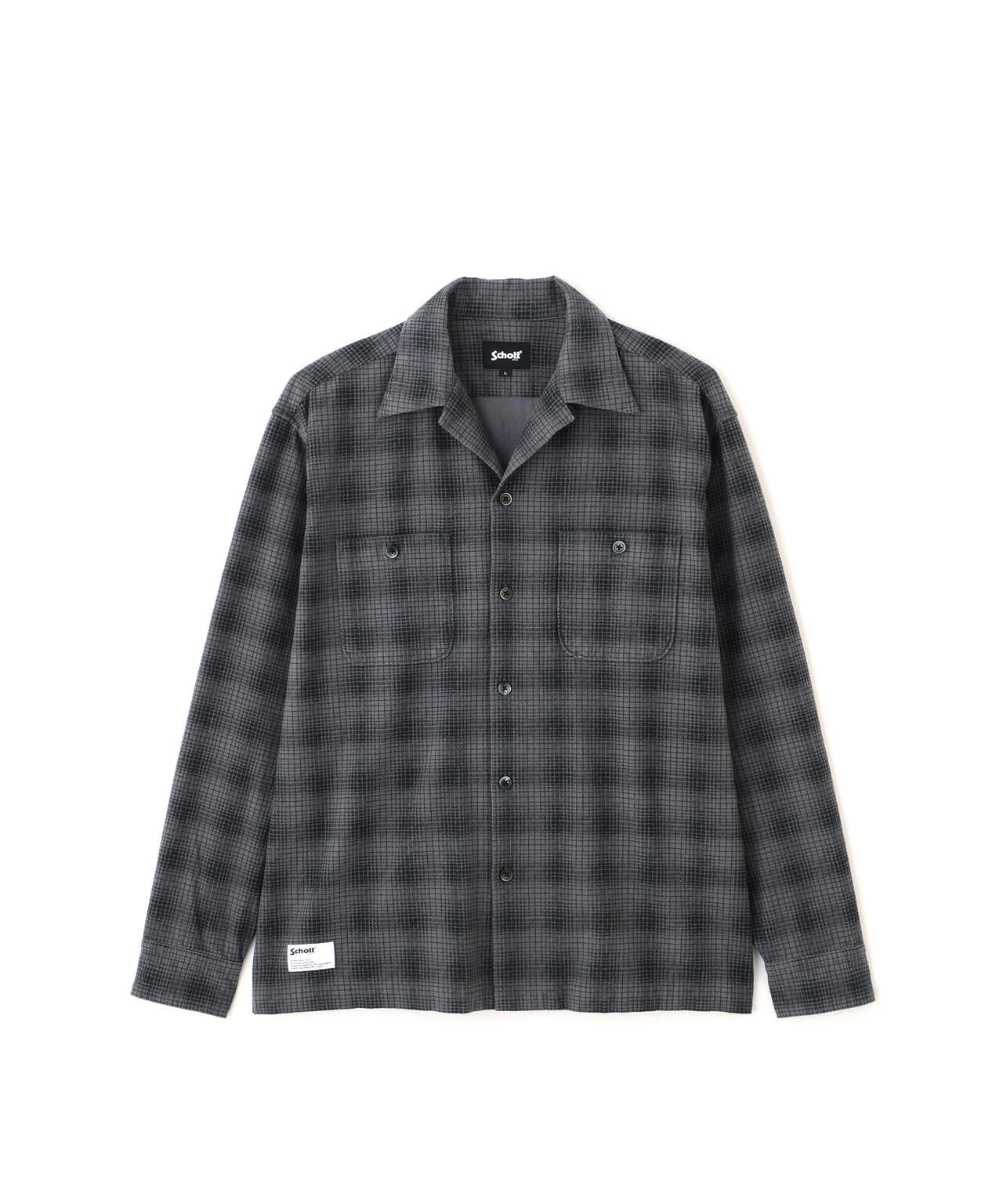 PRINT OMBRE CHECK FLANNEL SHIRT/プリント オンブレ チェック フランネル シャツ