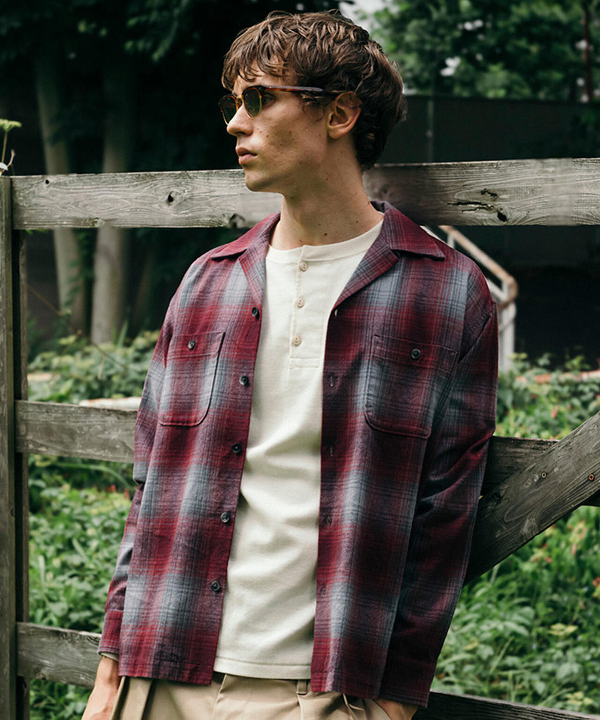 OMBRE CHECK FLANNEL SHIRT/オンブレ チェック フランネル シャツ