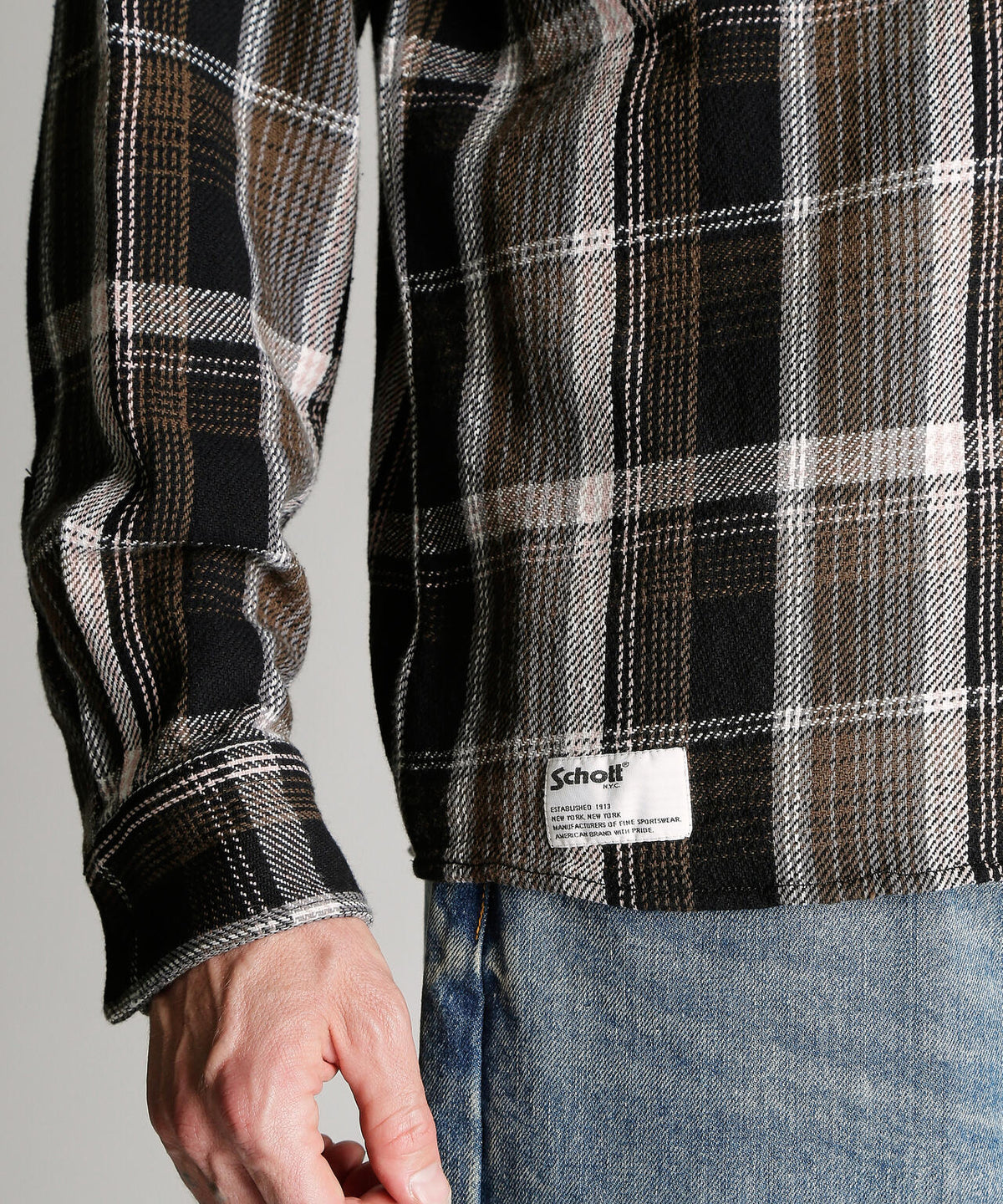 PLAID CF LS SHIRT/プレイド コットンフランネルシャツ