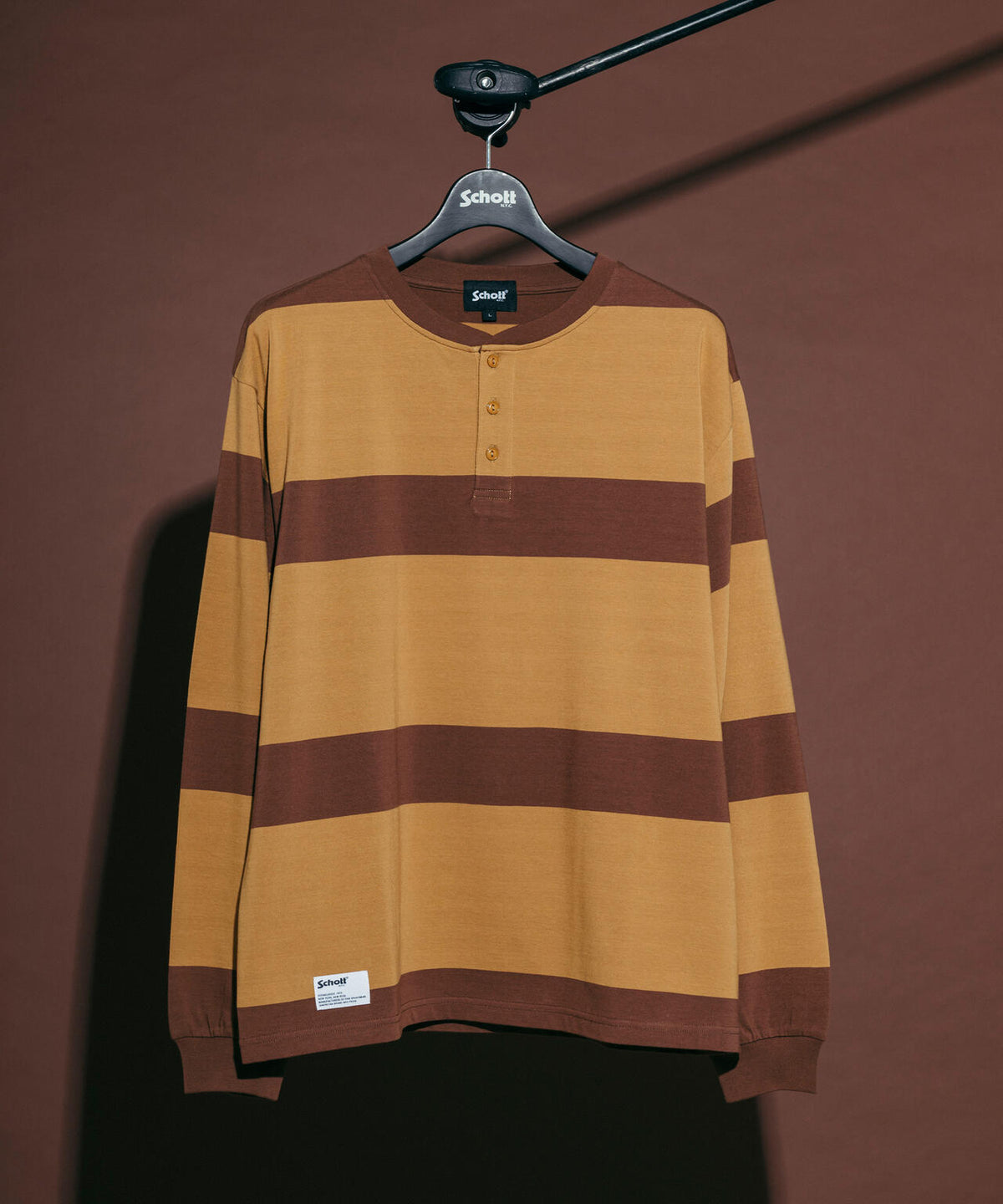 O.G. BORDER HENLEY LS T-SHIRT/ボーダーヘンリー ロンT