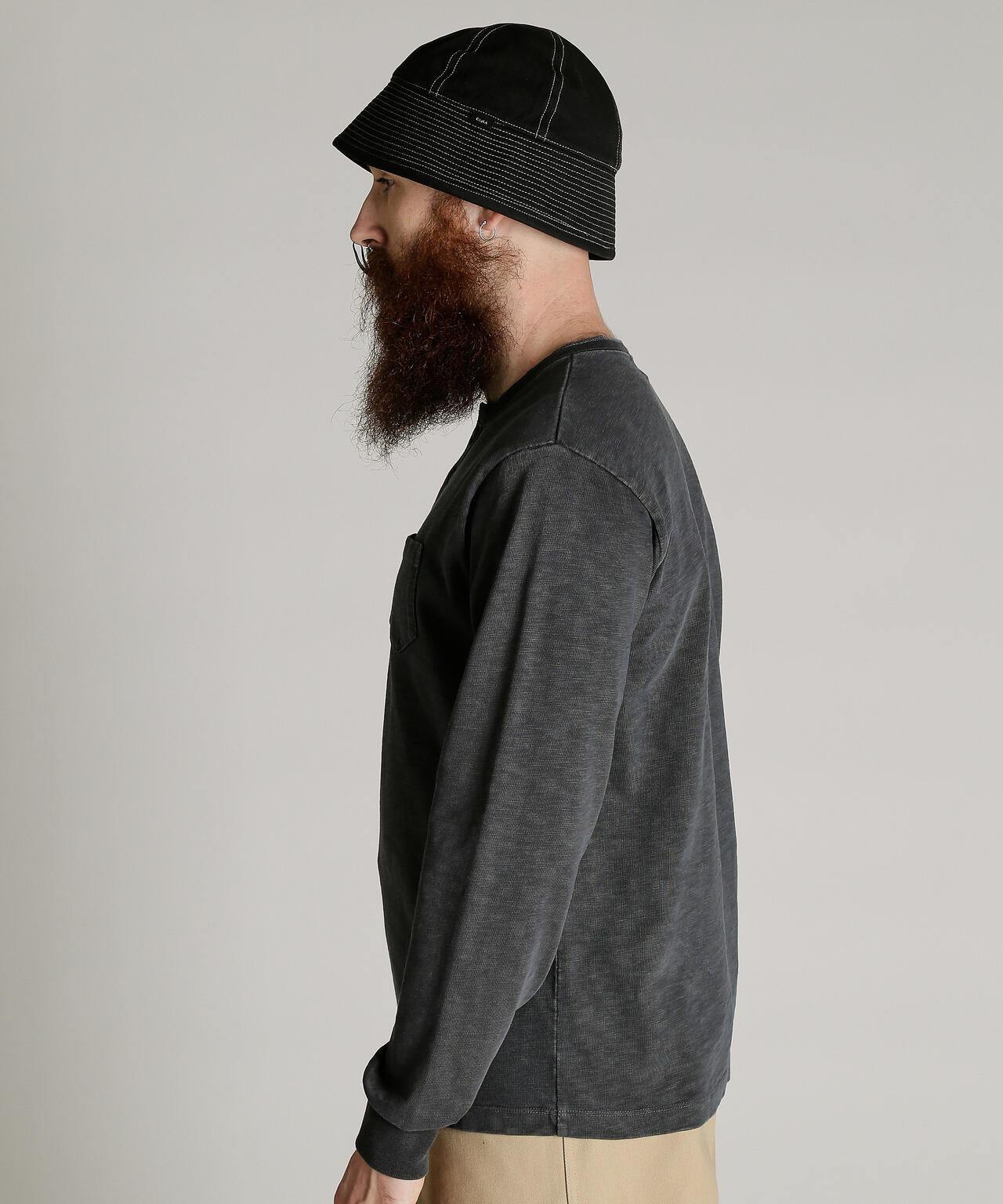 SLUB HENLEY LS T-SHIRT/スラブ ヘンリー ロンT