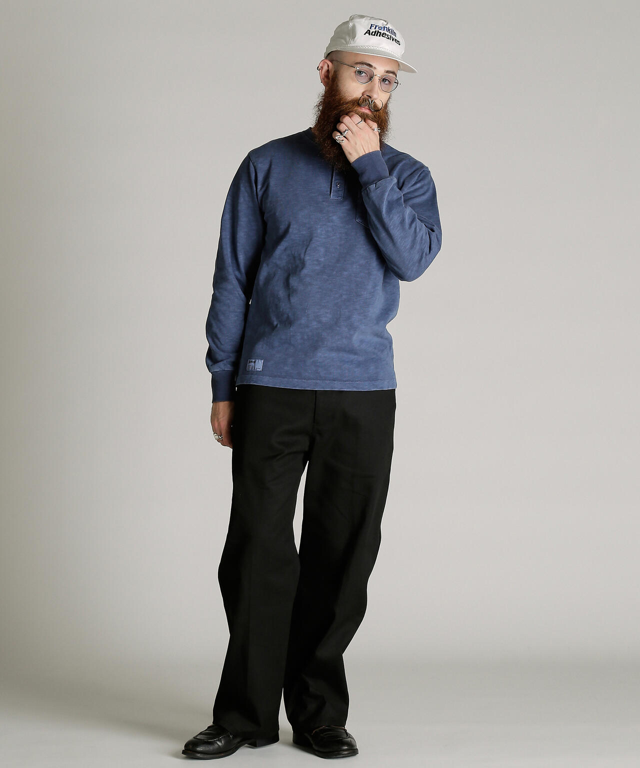 SLUB HENLEY LS T-SHIRT/スラブ ヘンリー ロンT