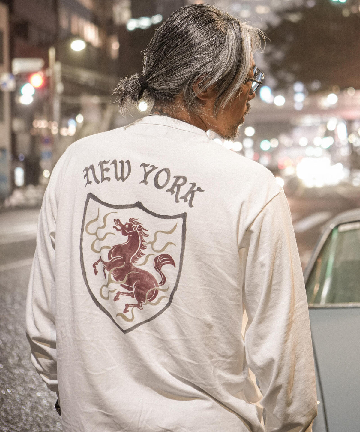 SHIELD HORSE HENLEY LS T-SHIRT/シールドホース ヘンリーロンT