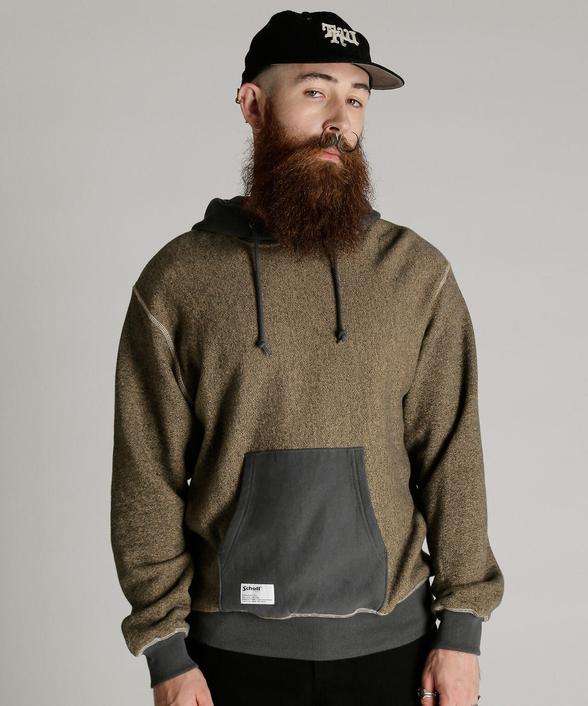 SALT AND PEPPER HOODED SWEAT/ソルトアンドペッパー パーカー