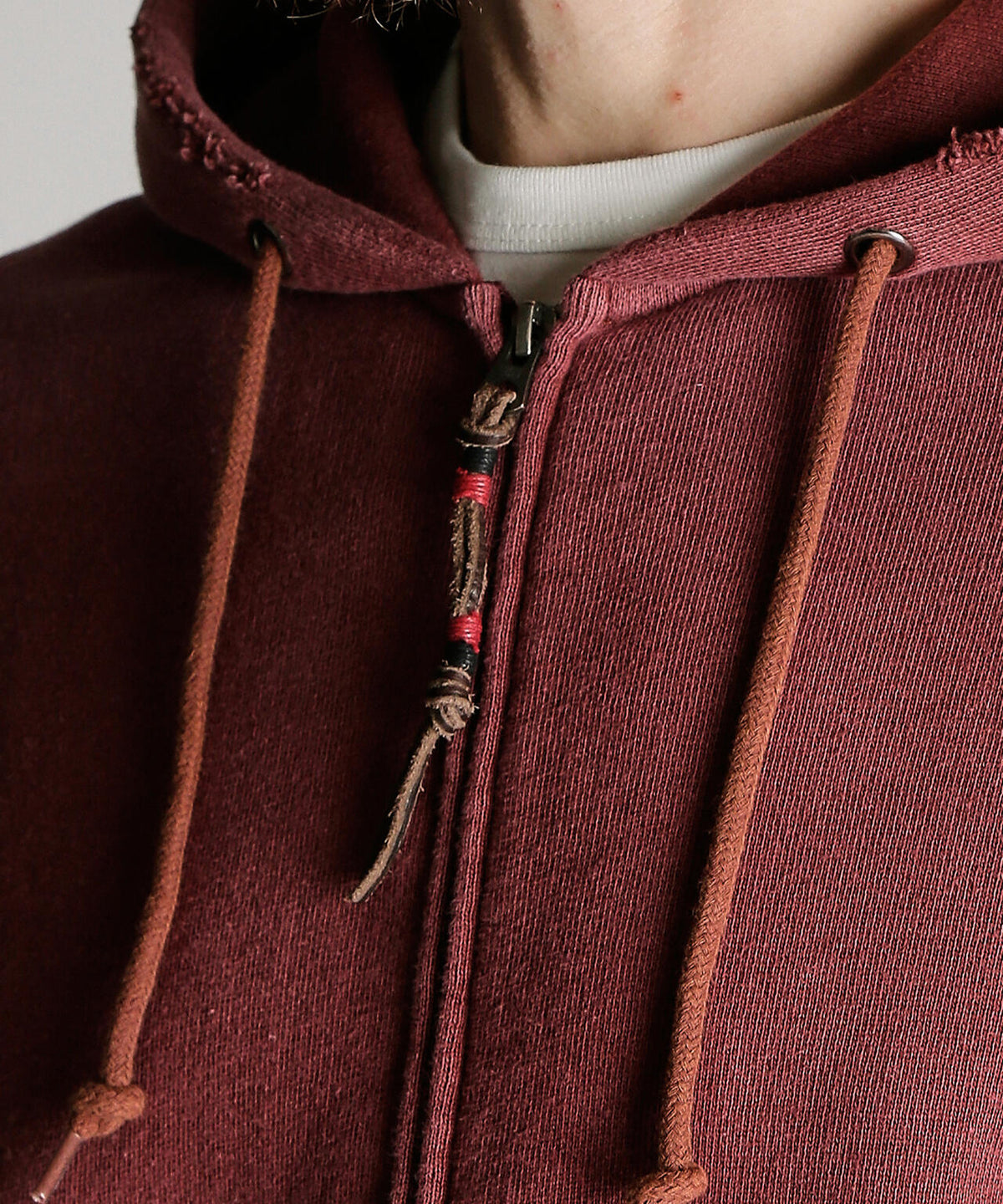 ASING ZIP HOODED SWEAT/エイジング ジップ スウェット